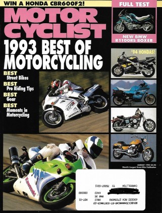 MOTORCYCLIST 1993 AUG -